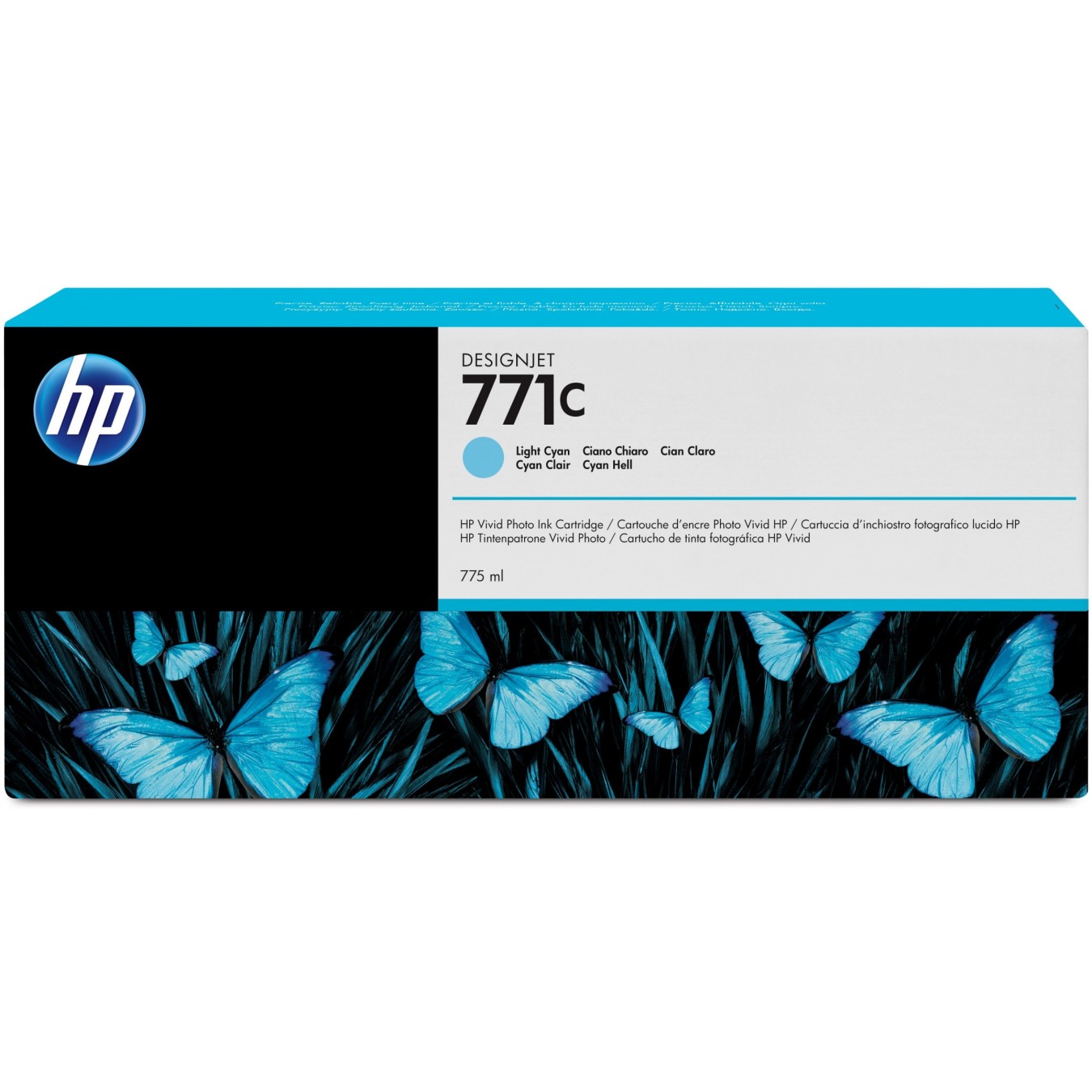 HP 771C Original Ink Cartridge - Cyan - 775ml Standard Capacity - 1 Pack — Buy in Cyprus with Fast Delivery