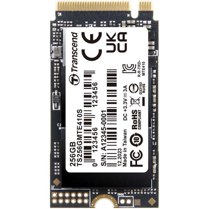 Buy Transcend 256GB M.2 2242 NVMe PCIe Gen4x4 SSD - 3D TLC DRAM-less in Cyprus, Nicosia, Limassol, Larnaka, Pafos
