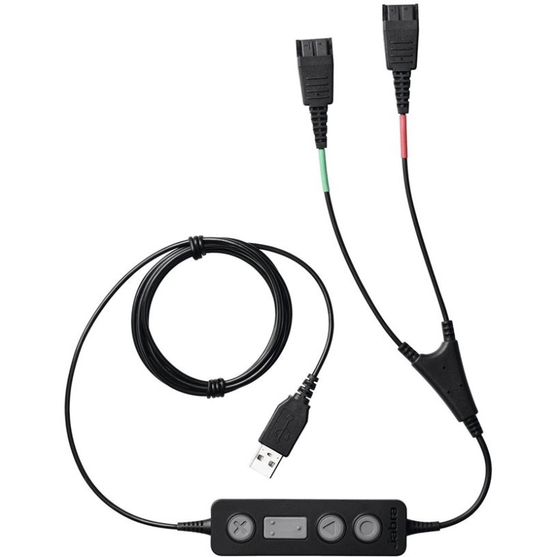 Buy Jabra LINK 265 Supervisor Cable - 265 - USB-A to 2x QD in Cyprus, Nicosia, Limassol, Larnaka, Pafos