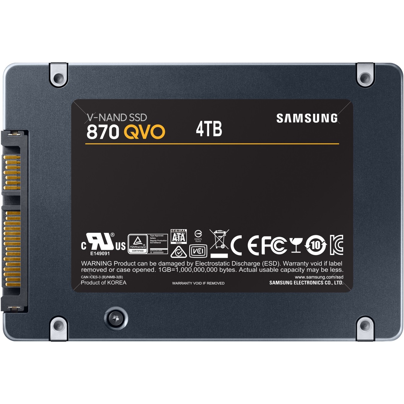 Samsung 870 QVO 4TB 2.5" SATA SSD - Retail — Buy in Cyprus with Fast Delivery