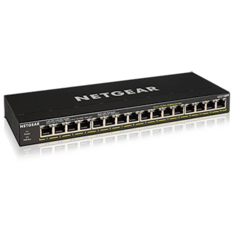 Buy Netgear GS316PP RM PoE+ - GS316PP - 16-Port Gigabit PoE+ Rack-mount in Cyprus, Nicosia, Limassol, Larnaka, Pafos