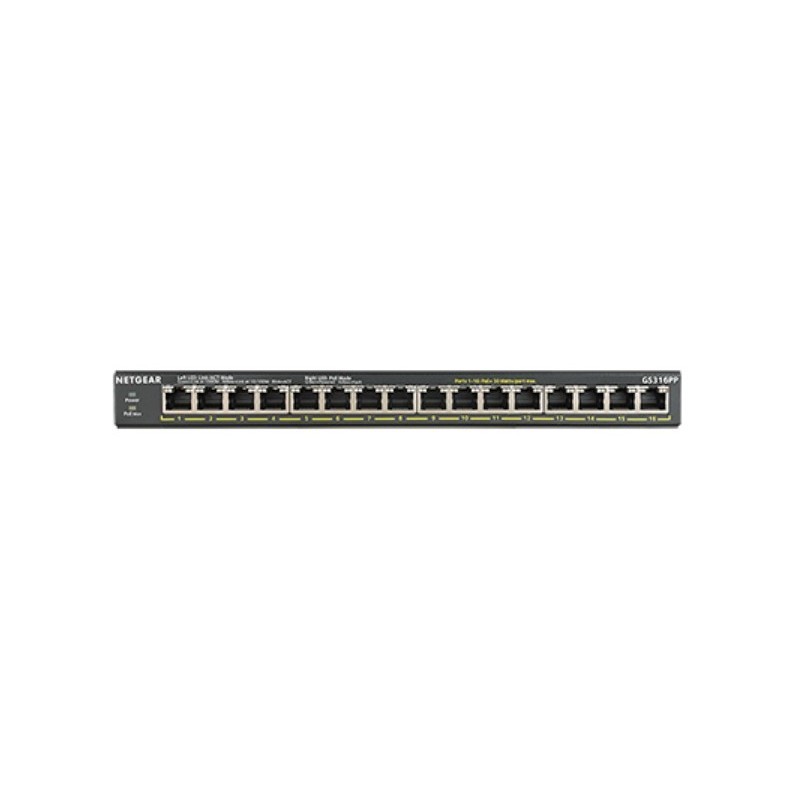 Buy Netgear GS316PP RM PoE+ - GS316PP - 16-Port Gigabit PoE+ Rack-mount in Cyprus, Nicosia, Limassol, Larnaka, Pafos