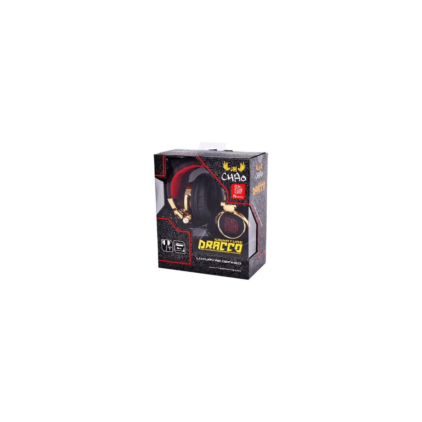 Thermaltake TteSPORTS Headset DRACCO Signature Red - 3.5mm Analog — Buy in Cyprus with Fast Delivery