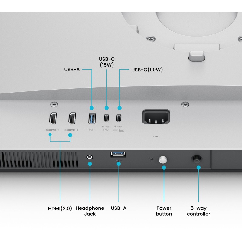 Buy BenQ MA270U 27-inch UHD Monitor - DP, USB-C, HDMI - Silver - 16:9, Lift Pivo... in Cyprus, Nicosia, Limassol, Larnaka, Pafos