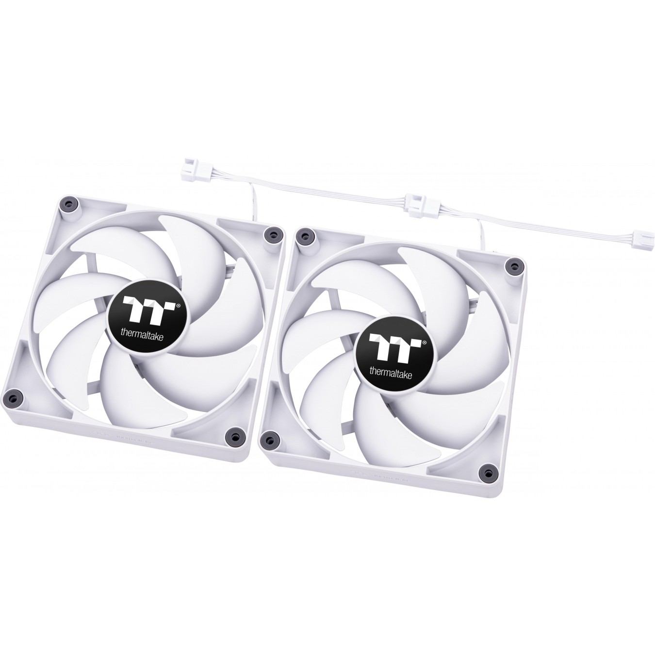 Thermaltake CT140 - White 140mm PC Cooling Fan - 500-1500 RPM - 2 Pack — Buy in Cyprus with Fast Delivery