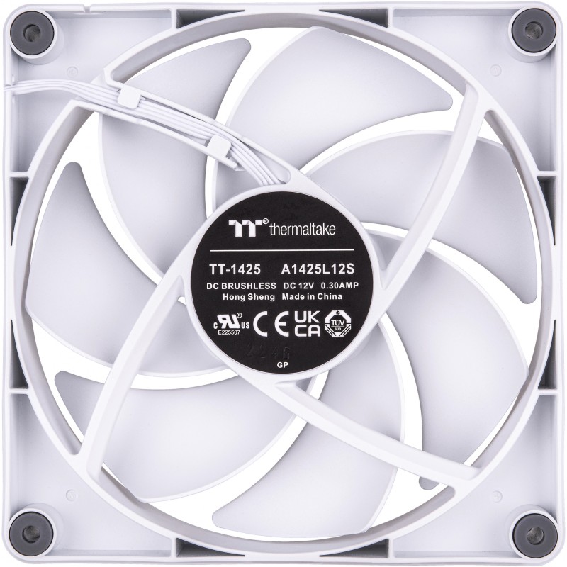 Buy Thermaltake CT140 - White 140mm PC Cooling Fan - 500-1500 RPM - 2 Pack in Cyprus, Nicosia, Limassol, Larnaka, Pafos