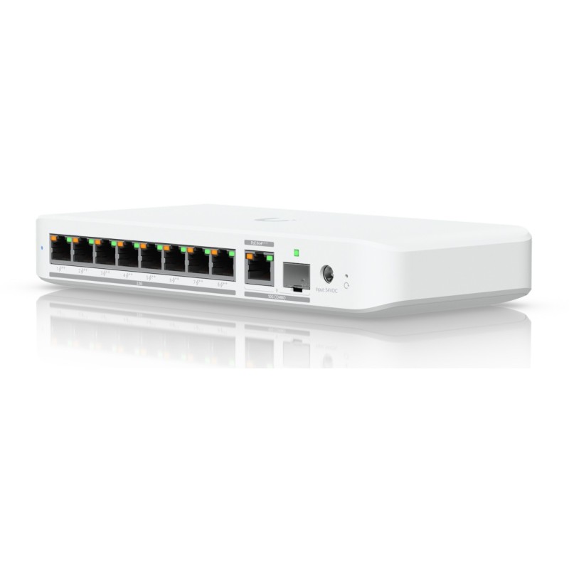 Ubiquiti USW-Flex 2.5G 8-Port PoE Switch - USW-Flex-2.5G-8-PoE - 8x PoE, 2.5G Multi-Gig, Fanless, Smart Managed