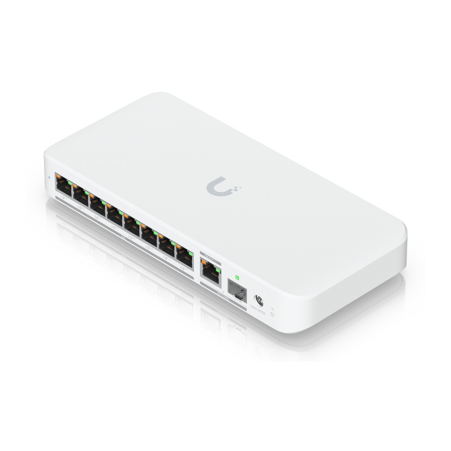 Ubiquiti USW-Flex 2.5G 8-Port PoE Switch - USW-Flex-2.5G-8-PoE - 8x PoE, 2.5G Multi-Gig, Fanless, Smart Managed