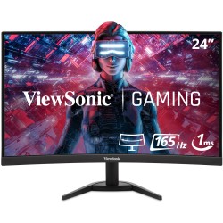 Buy ViewSonic VX2468-PC-MHD Curved Gaming Monitor 61 cm (24'') - VX2468-PC-MHD -... in Cyprus, Nicosia, Limassol, Larnaka, Pafos