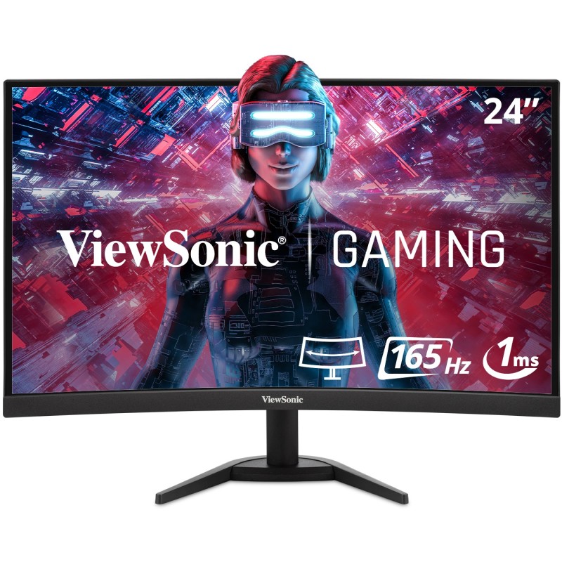 Buy ViewSonic VX2468-PC-MHD Curved Gaming Monitor 61 cm (24'') - VX2468-PC-MHD -... in Cyprus, Nicosia, Limassol, Larnaka, Pafos