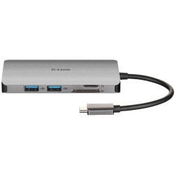Buy USB-C HUB 8-Port D-Link - DUB-M810 - HDMI 4K, 3x USB 3.0, SD/microSD, USB-C,... in Cyprus, Nicosia, Limassol, Larnaka, Pafos