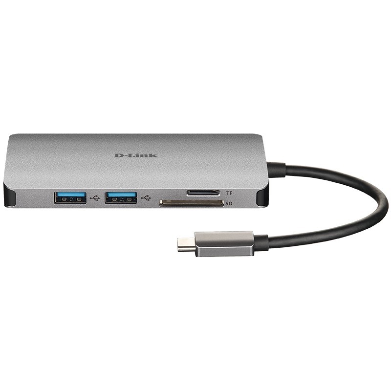 Buy USB-C HUB 8-Port D-Link - DUB-M810 - HDMI 4K, 3x USB 3.0, SD/microSD, USB-C,... in Cyprus, Nicosia, Limassol, Larnaka, Pafos