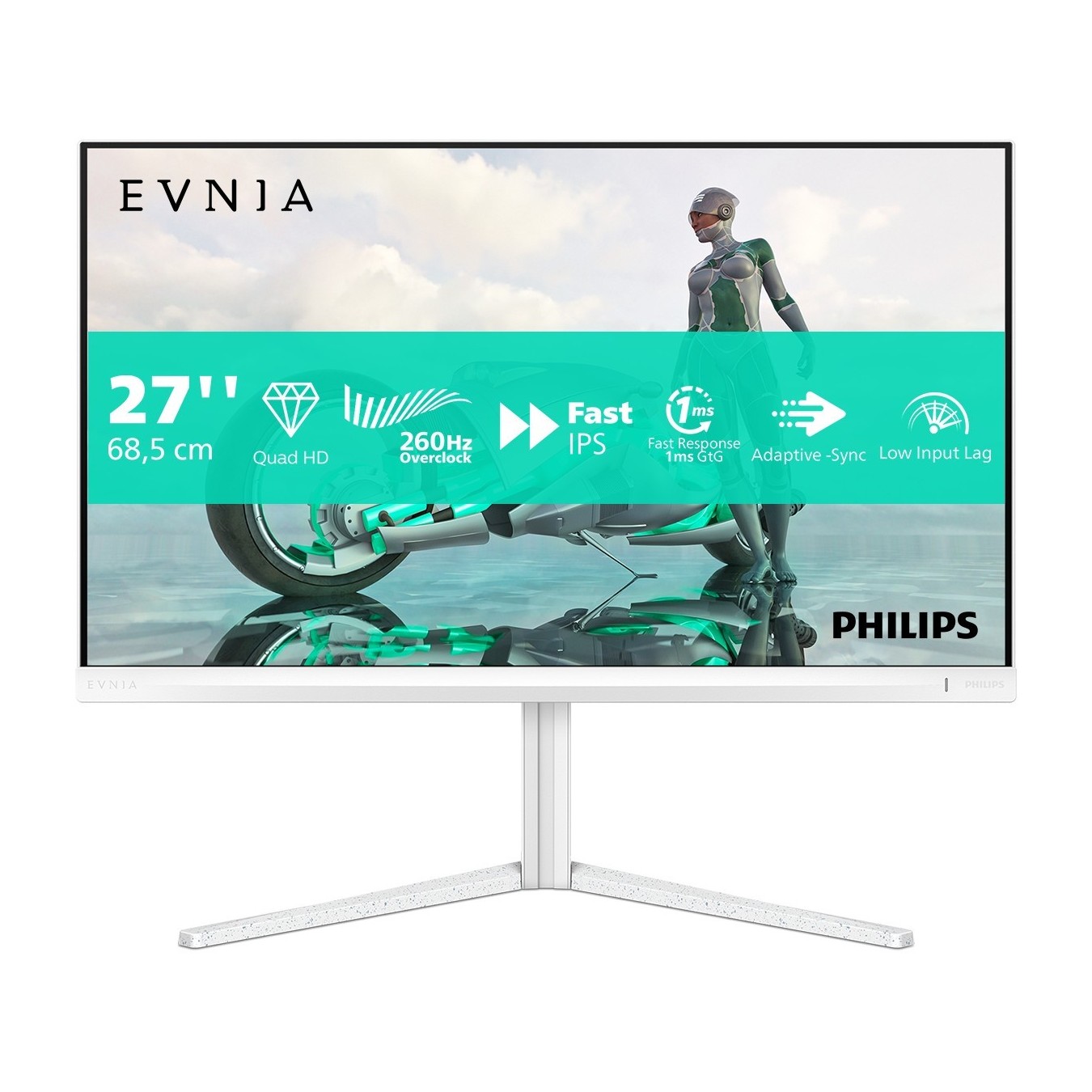 Philips Evnia 27M2N3501PA Quad HD Gaming Monitor - 27" Fast IPS 260Hz OC (Boxed) — Buy in Cyprus with Fast Delivery