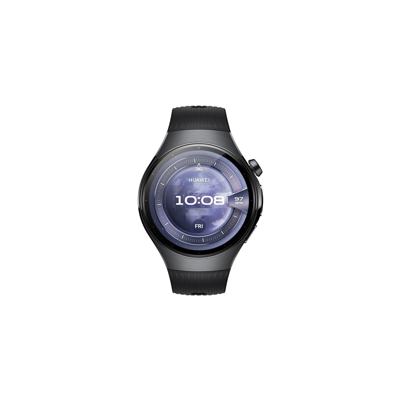 Huawei Watch 5 - Rates-L19F - Characteristics (Color: Black, Strap: Fluoroelastomer) — Buy in Cyprus with Fast Delivery