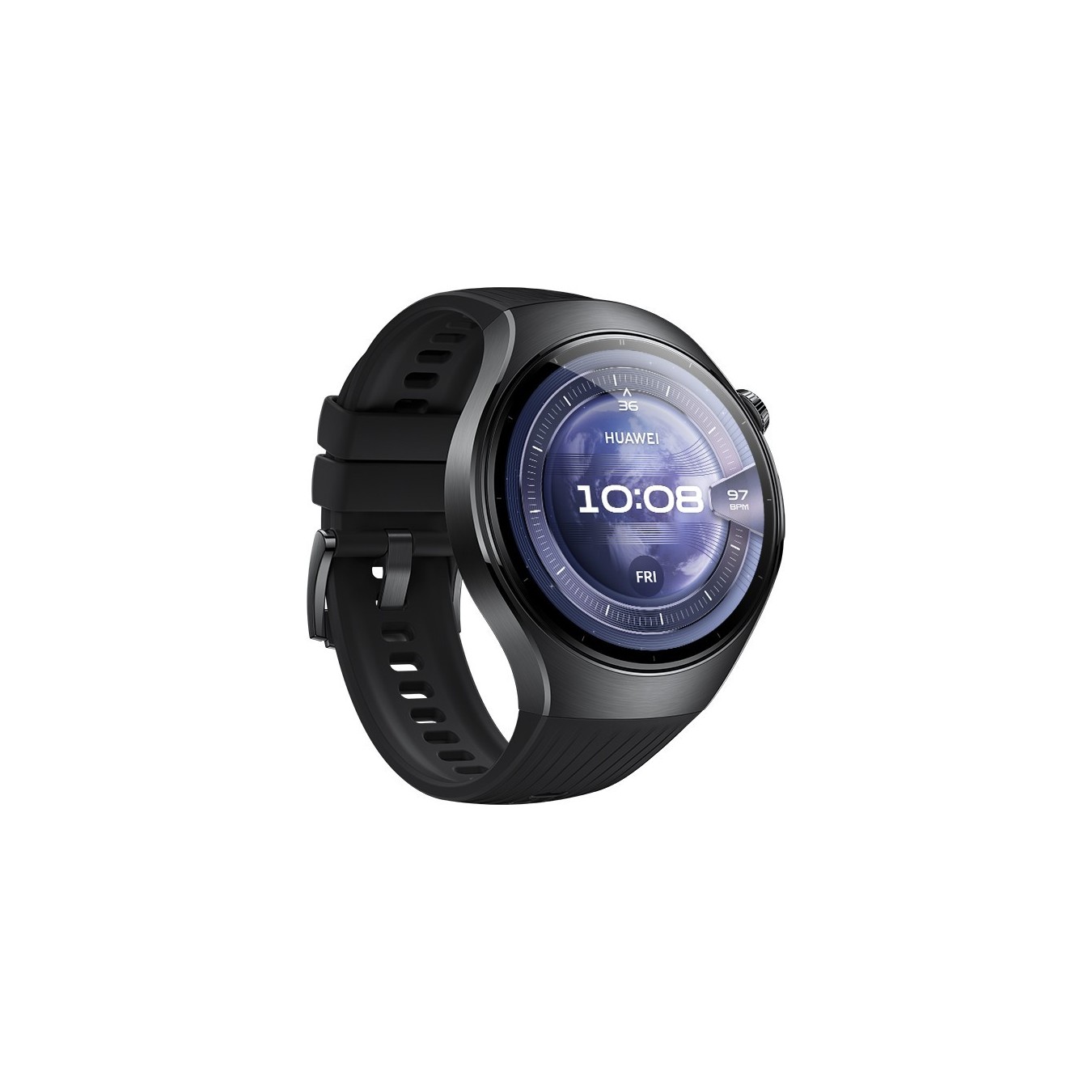 Huawei Watch 5 - Rates-L19F - Characteristics (Color: Black, Strap: Fluoroelastomer) — Buy in Cyprus with Fast Delivery