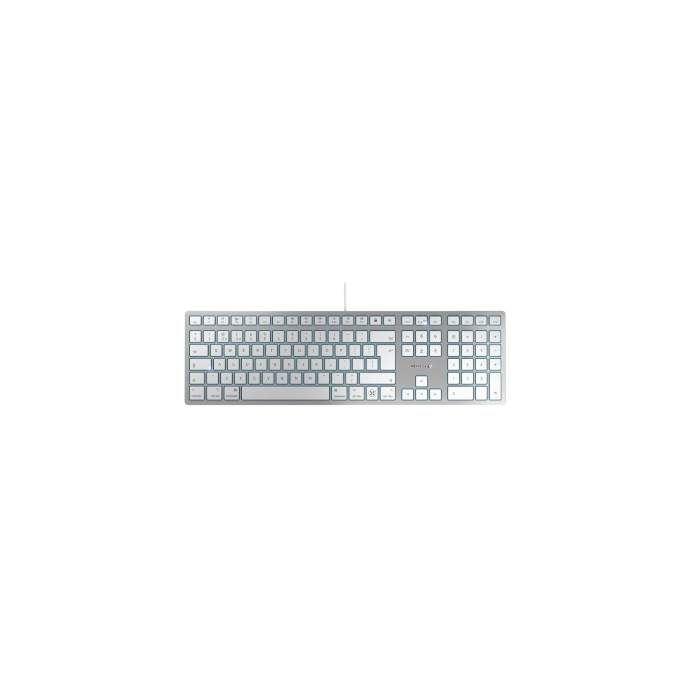 CHERRY KC 6000 C for Mac - KC 6000 C - Corded GB-Layout Silver/White — Buy in Cyprus with Fast Delivery