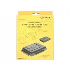 Buy DELOCK USB 3.0 to SATA/IDE Converter with Backup Function in Cyprus, Nicosia, Limassol, Larnaka, Pafos