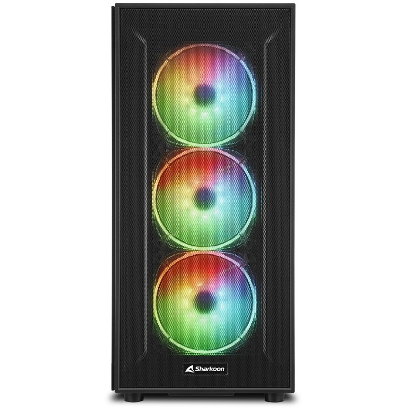 Buy Sharkoon TG6M RGB ATX 1xGlas Black - TG6M - Mid-Tower PC Case with RGB Lighting in Cyprus, Nicosia, Limassol, Larnaka, Pafos