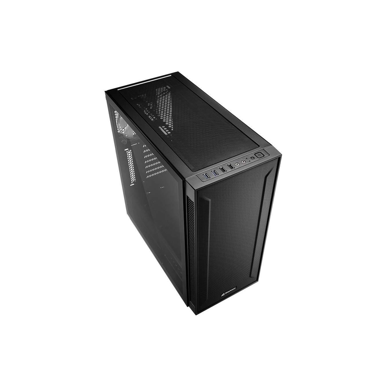 Sharkoon TG6M RGB ATX 1xGlas Black - TG6M - Mid-Tower PC Case with RGB Lighting — Buy in Cyprus with Fast Delivery