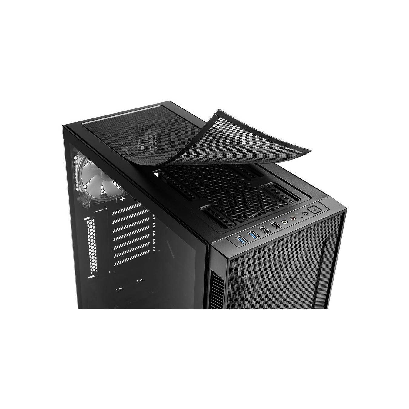 Sharkoon TG6M RGB ATX 1xGlas Black - TG6M - Mid-Tower PC Case with RGB Lighting — Buy in Cyprus with Fast Delivery