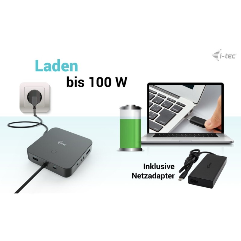 Buy D I-TEC USB-C HDMI+2X DP Dock Charger - PD 100W USB-C Alt-Mode in Cyprus, Nicosia, Limassol, Larnaka, Pafos