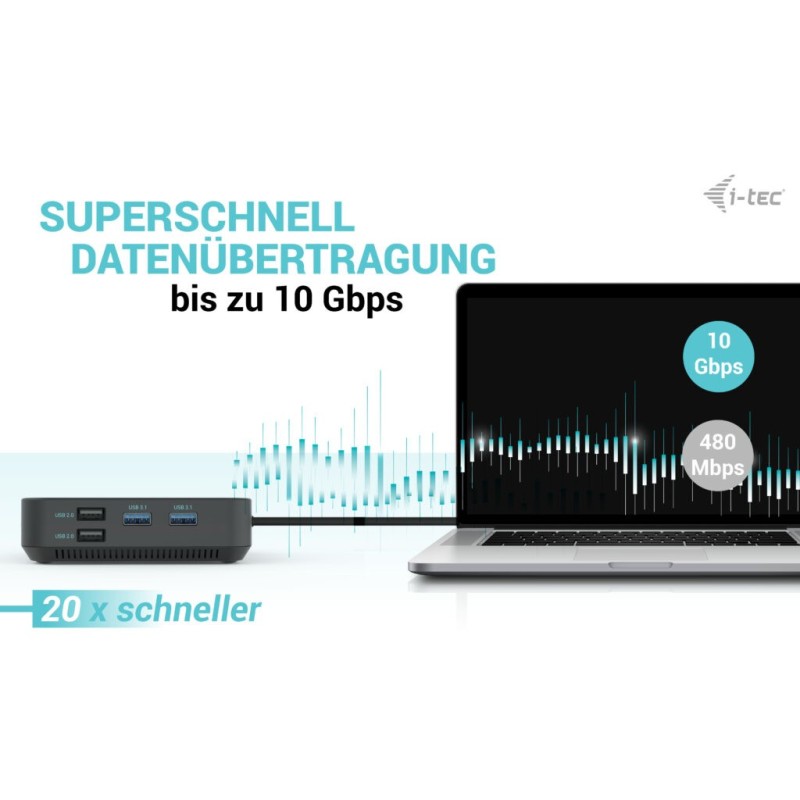 Buy D I-TEC USB-C HDMI+2X DP Dock Charger - PD 100W USB-C Alt-Mode in Cyprus, Nicosia, Limassol, Larnaka, Pafos