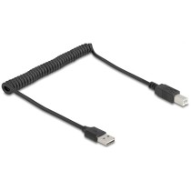 Delock Spiral USB 2.0 Cable - USB-A to USB-B (Spiral design) — Buy in Cyprus with Fast Delivery
