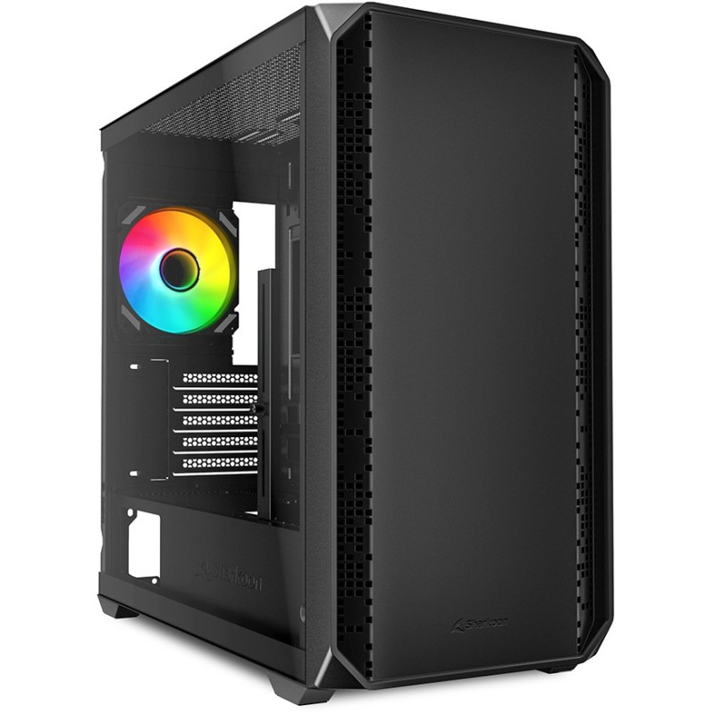 Buy Sharkoon MK2 RGB Micro-ATX 1xGlas Black - Micro-ATX Tower Case, Glass Side P... in Cyprus, Nicosia, Limassol, Larnaka, Pafos