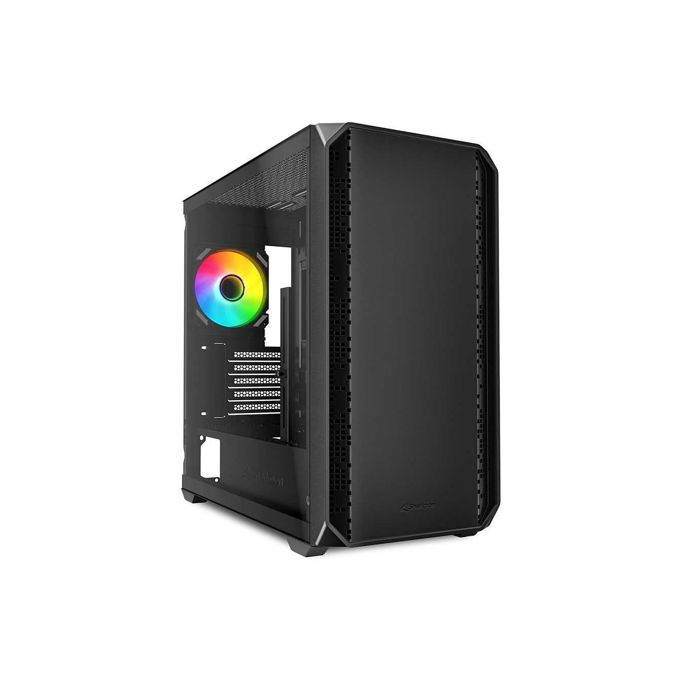 Sharkoon MK2 RGB Micro-ATX 1xGlas Black - Micro-ATX Tower Case, Glass Side Panel — Buy in Cyprus with Fast Delivery