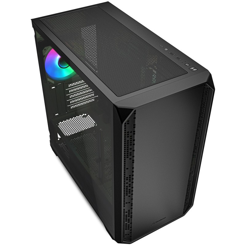 Buy Sharkoon MK2 RGB Micro-ATX 1xGlas Black - Micro-ATX Tower Case, Glass Side P... in Cyprus, Nicosia, Limassol, Larnaka, Pafos