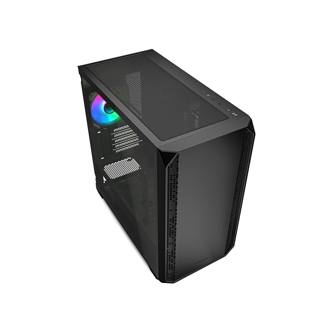 Sharkoon MK2 RGB Micro-ATX 1xGlas Black - Micro-ATX Tower Case, Glass Side Panel — Buy in Cyprus with Fast Delivery