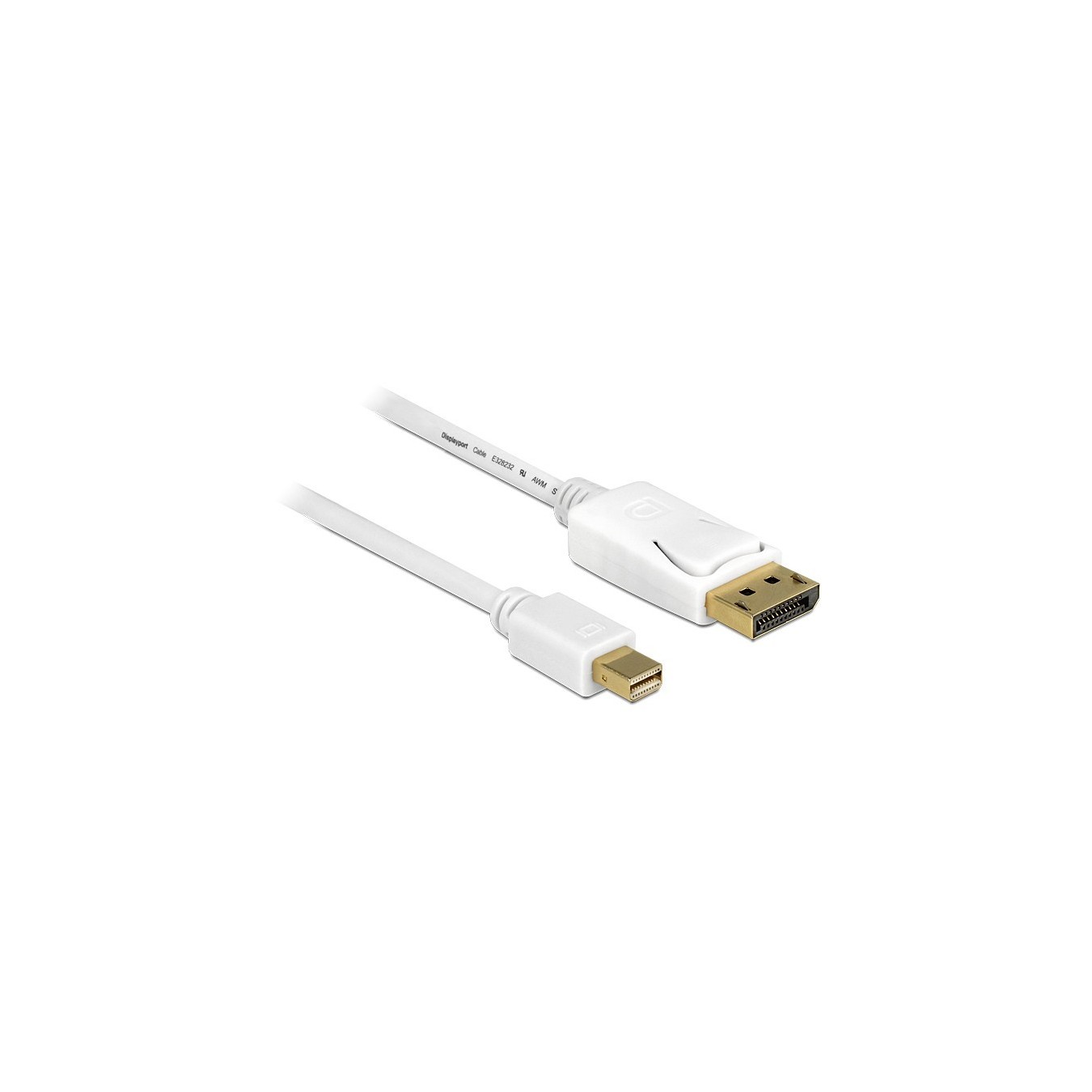 DELOCK Mini DisplayPort to DisplayPort Cable 5.0m - White — Buy in Cyprus with Fast Delivery