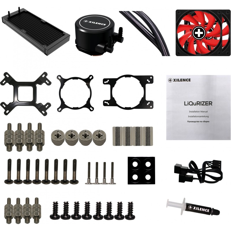 Buy K Cooler Wasserkühlung Xilence LQ240 - LQ240 - AIO Liquid 240, 2x120mm fans in Cyprus, Nicosia, Limassol, Larnaka, Pafos