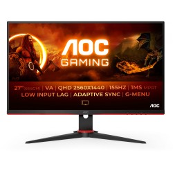 Buy AOC Gaming G2 - Q27G2E - 27-inch QHD 2560x1440, 155Hz, 1ms, DP/HDMI, Black/Red in Cyprus, Nicosia, Limassol, Larnaka, Pafos