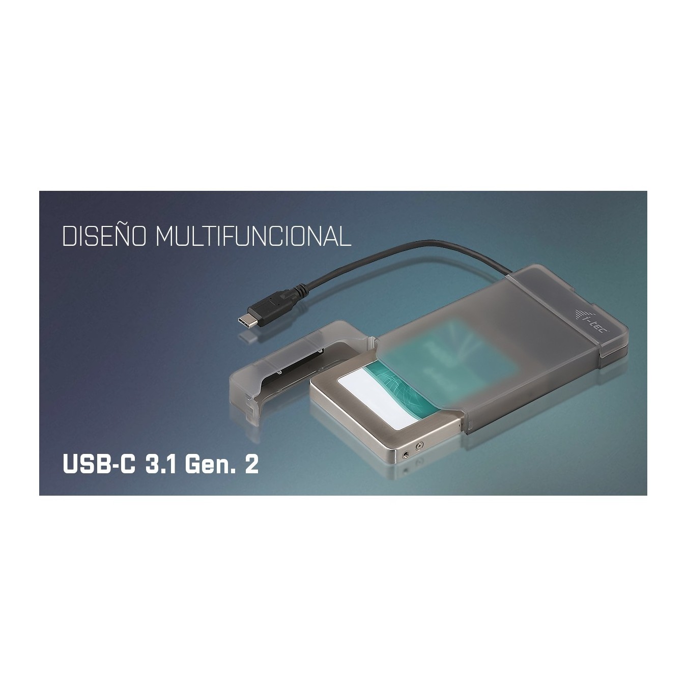 I-TEC USB-C External Case 2.5in - Aluminum enclosure for 2.5in drives — Buy in Cyprus with Fast Delivery