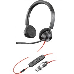 HP Poly Blackwire 3325 USB-C Stereo Headset - On-Ear, 3.5mm (Boxed) — Buy in Cyprus with Fast Delivery