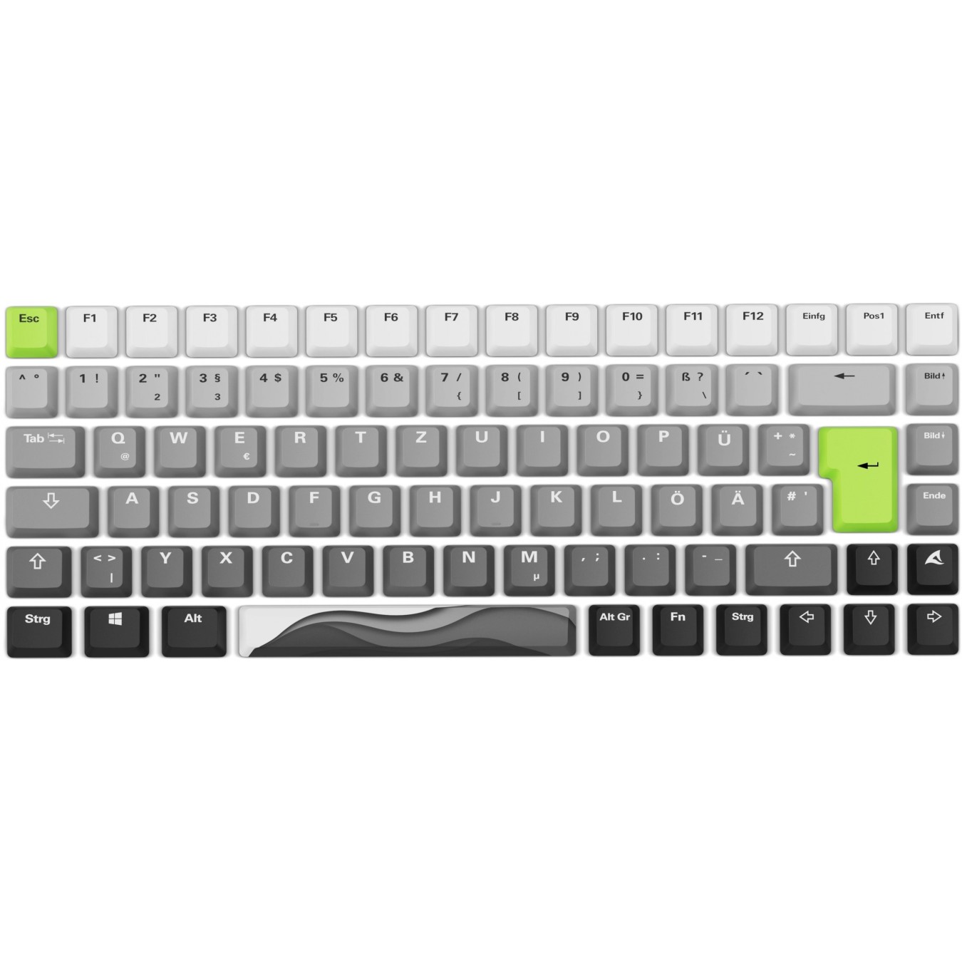 Sharkoon SKILLER SGK50 S3 Design Bundle D5 - SGK50 - Gray Neon-Green — Buy in Cyprus with Fast Delivery