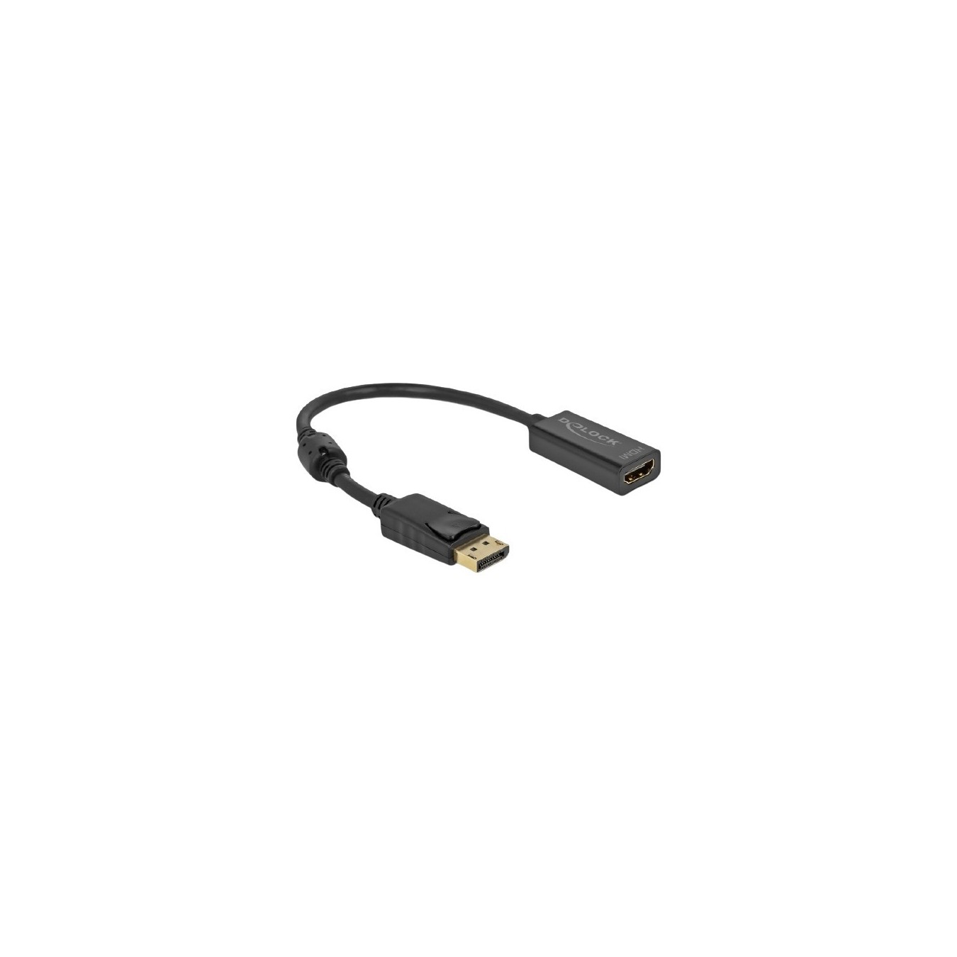 DELOCK DisplayPort 1.2 to HDMI Adapter - 4K Passive, Black — Buy in Cyprus with Fast Delivery