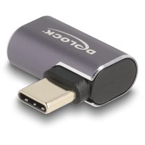DELOCK USB-C to USB-C Adapter 40 Gbps USB4 PD 100W - Right-Angle, Aluminum, 8K60 Hz — Buy in Cyprus with Fast Delivery