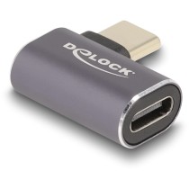 DELOCK USB-C to USB-C Adapter 40 Gbps USB4 PD 100W - Right-Angle, Aluminum, 8K60 Hz — Buy in Cyprus with Fast Delivery