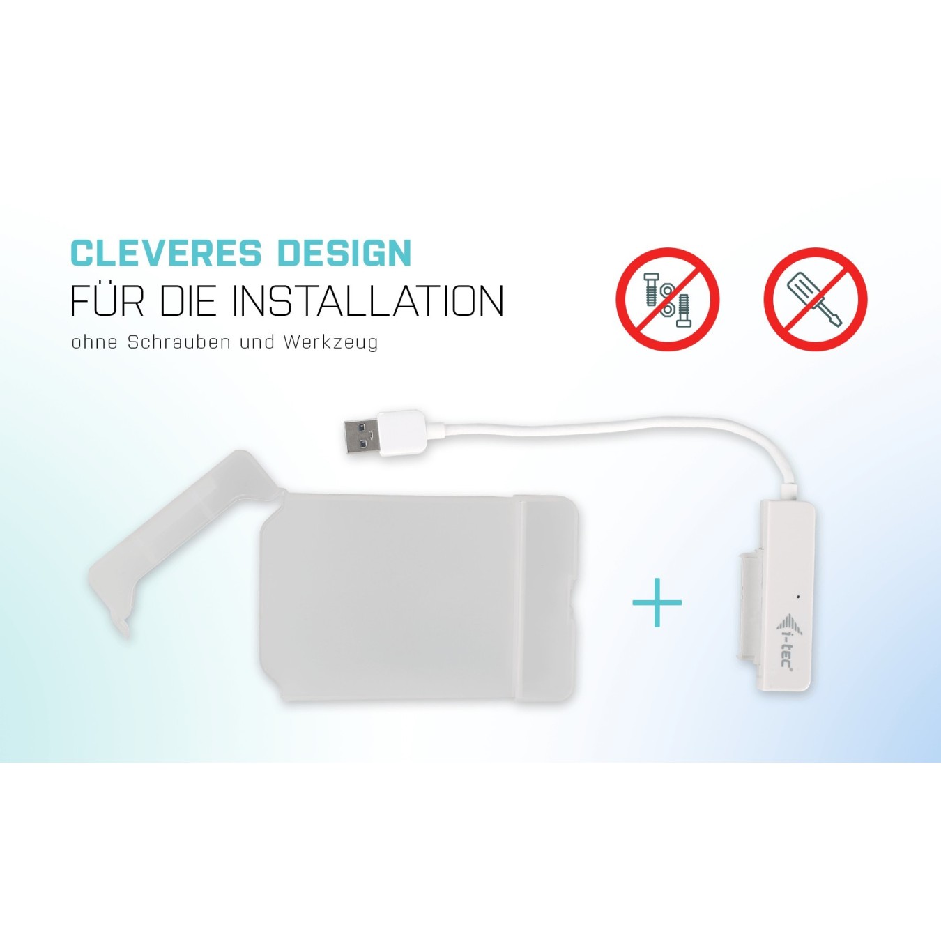 I-TEC USB External Case 2.5IN - 2.5 SATA Drive Enclosure, USB Interface — Buy in Cyprus with Fast Delivery