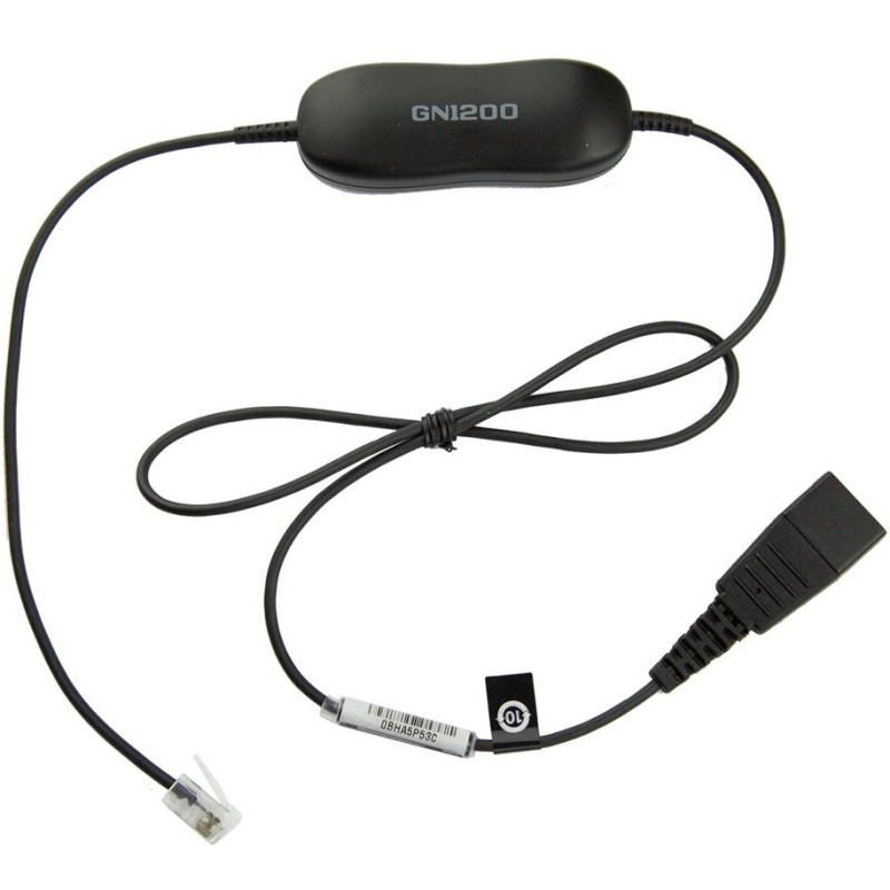 Buy Jabra QD to RJ10 Smart Cord - GN 1200 - Smooth Finish in Cyprus, Nicosia, Limassol, Larnaka, Pafos