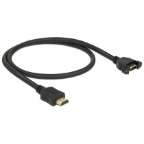 DELOCK HDMI A Male to HDMI A Female In-Wall Cable 4K30 0.5m — Buy in Cyprus with Fast Delivery