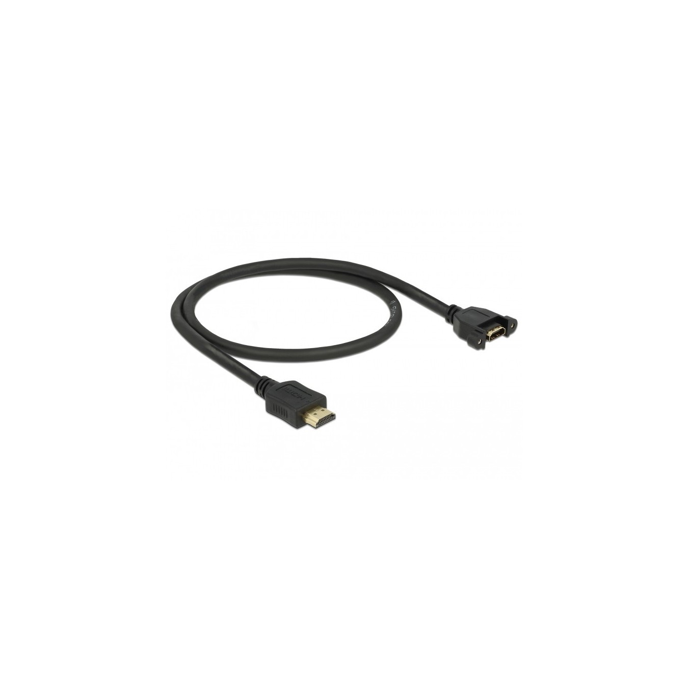 DELOCK HDMI A Male to HDMI A Female In-Wall Cable 4K30 0.5m — Buy in Cyprus with Fast Delivery