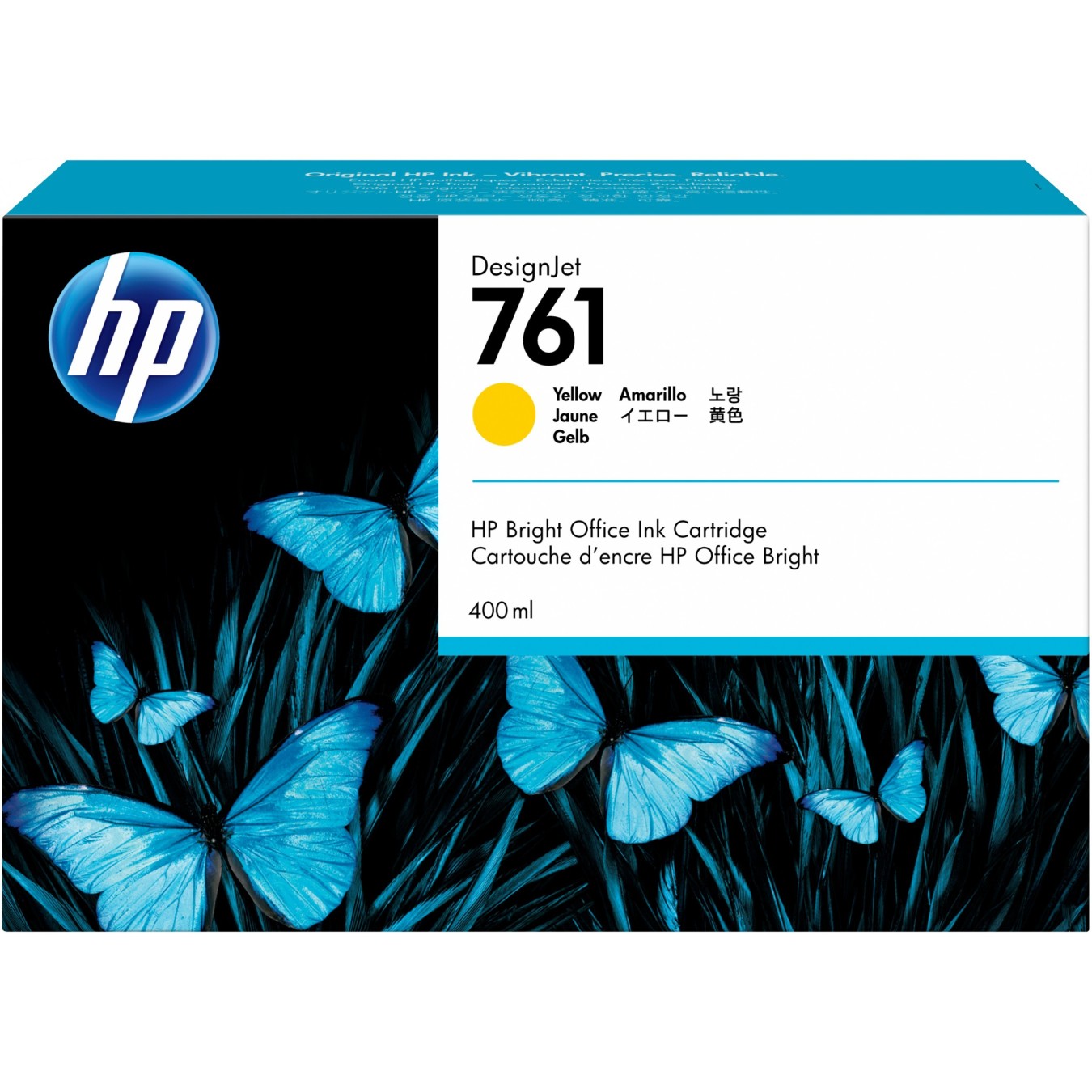 HP 761 Original Yellow Ink - 761 - Yellow, Original, 400ml, 1-Pack — Buy in Cyprus with Fast Delivery