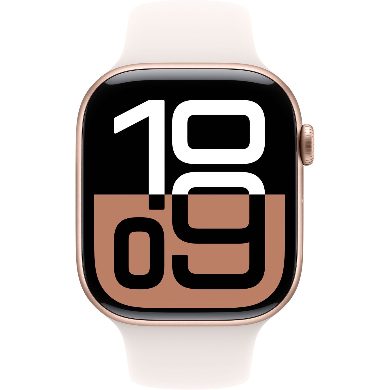 Apple Watch Series 10 - 46mm Rose Gold Aluminum with Light Blush Sport Band - GPS + Cellular