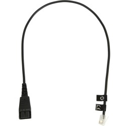 Buy Jabra QD to RJ10 Straight Cable - 0.5 m - Black in Cyprus, Nicosia, Limassol, Larnaka, Pafos