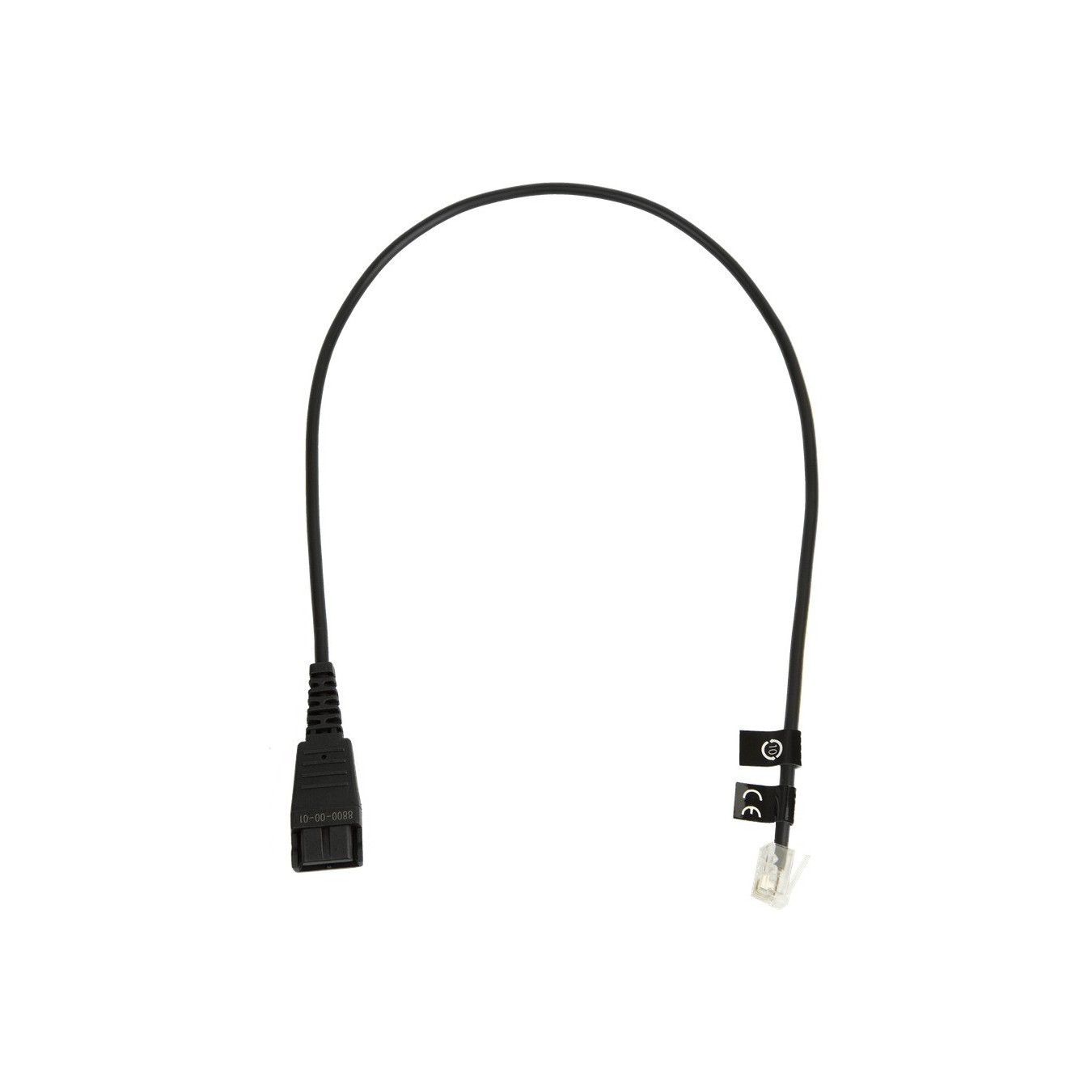 Jabra QD to RJ10 Straight Cable - 0.5 m - Black — Buy in Cyprus with Fast Delivery