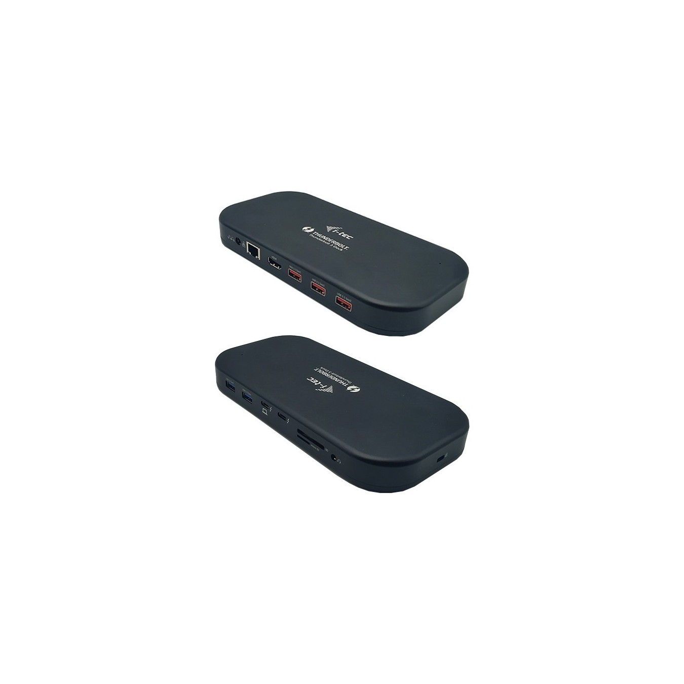 DI-TEC TB 3 Dual 4K Docking - TB 3 - Black Aluminum, 85W PD, USB-C/USB-A, HDMI/DP, Ethernet — Buy in Cyprus with Fast Delivery