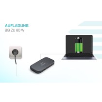 DI-TEC TB 3 Dual 4K Docking - TB 3 - Black Aluminum, 85W PD, USB-C/USB-A, HDMI/DP, Ethernet — Buy in Cyprus with Fast Delivery
